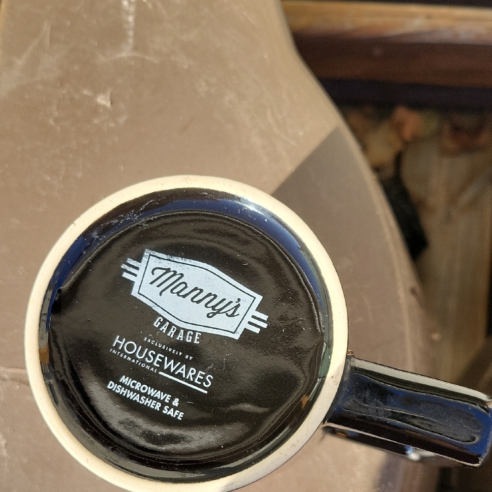 Mannys Garage Beanzoil Orange and Black Coffee Mug - Picture 12 of 16